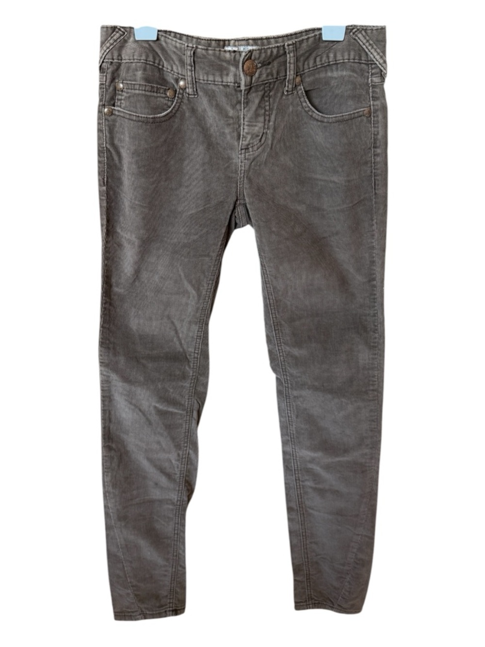 Free People Taupe Gray Corduroy Pants